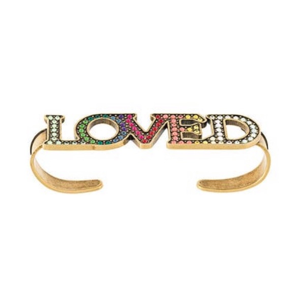 GUCCI “LOVED” crystal palm cuff. New - Picture 6 of 8